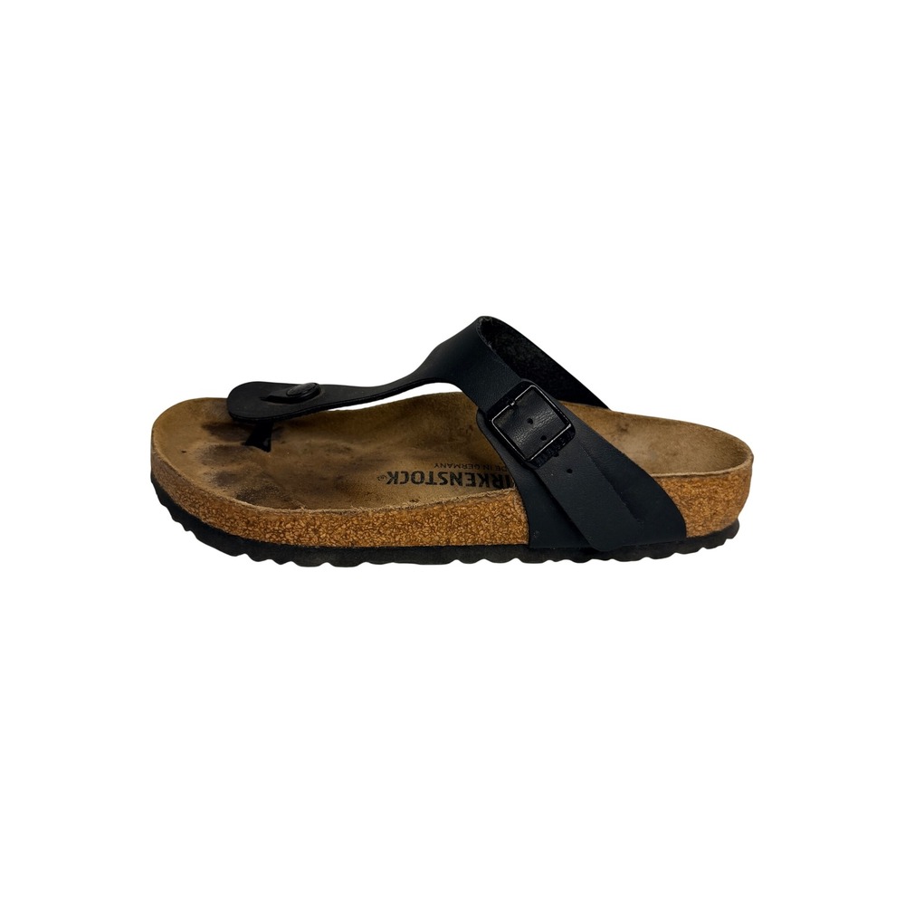 Birkenstock Gizeh Black Birko-Flor Thong Sandals Women 39 L8 M6